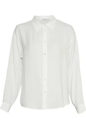MSCH De Blouse Sandeline Maluca van is een stijlvolle business blouse met een button down kraag en lange mouwen