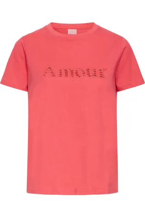 Ichi Het T-shirt Pendo van is een casual dames T-shirt met een ronde halslijn en korte mouwen
