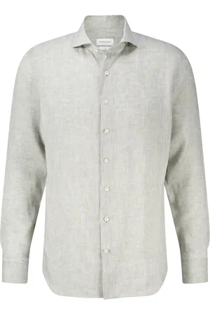Profuomo Het Overhemd X-Cutaway van biedt een tijdloze stijl met een button-down kraag en effen patroon
