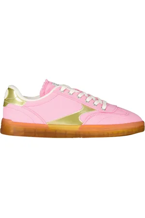 Scotch&Soda De Sneakers Nixie van zijn casual sneakers met een opvallende kleur en gouden accenten
