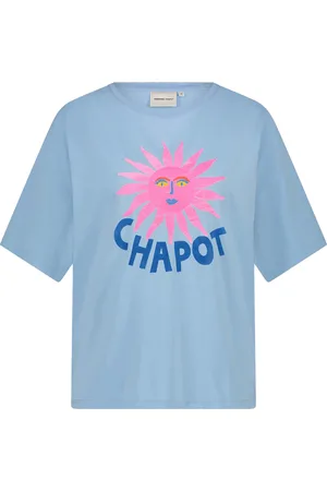 Fabienne Chapot T-shirt Fay van combineert casual stijl met een vrolijke grafische print en ronde hals