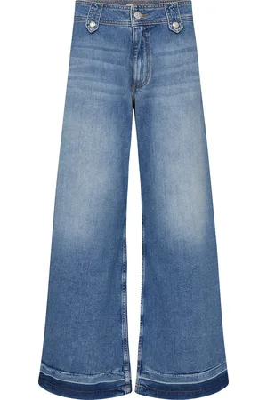 Mos Mosh Jeans Hermina van biedt een casual stijl met een losse pasvorm en wijde pijpen
