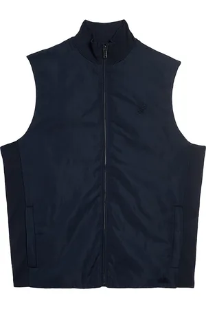 Lyle & Scott De Lyle&scott gilet is een stijlvolle bodywarmer met een opstaande kraag en rits