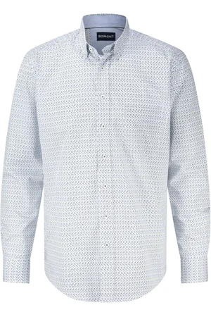 Bomont Het overhemd van , een heren overhemd, straalt stijl en professionaliteit uit met een button down kraag, lange mouwen en manchetten met knopen