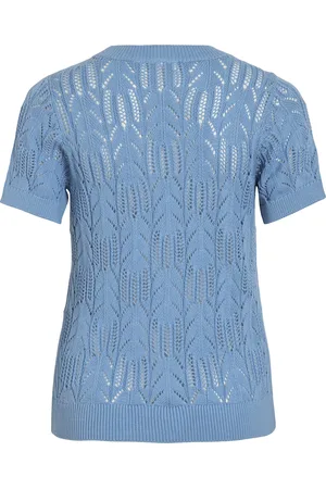 VILA T-shirt Cotti van is een stijlvol dames T-shirt gemaakt van katoen