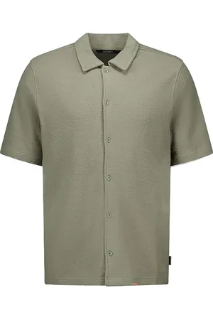 Airforce Deze casual overhemd biedt comfort en stijl in één