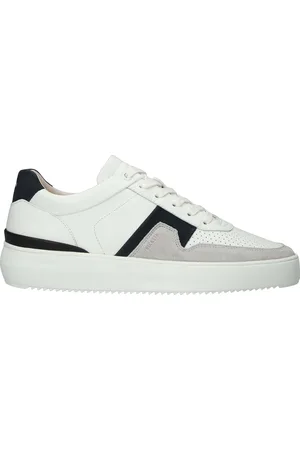 Blackstone De Sneakers Marble Colton van zijn stijlvolle heren sneakers met een effen patroon, ideaal voor casual gelegenheden