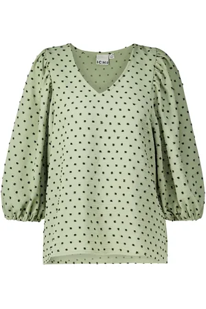 Ichi De Blouse Zabby van is een stijlvolle dames blouse met een vrouwelijke uitstraling