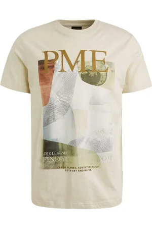 PME Legend™ Dit T-shirt van combineert een grafisch patroon met een ronde hals en korte mouwen