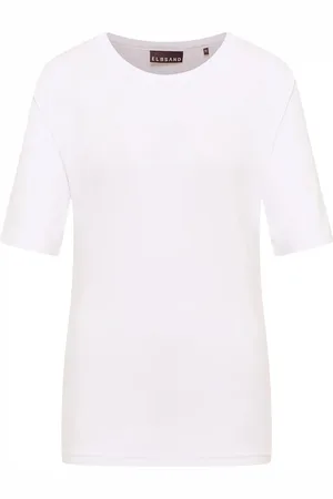 ELBSAND Het T-shirt Siva van is een stijlvol dames T-shirt met een ronde hals en korte mouwen