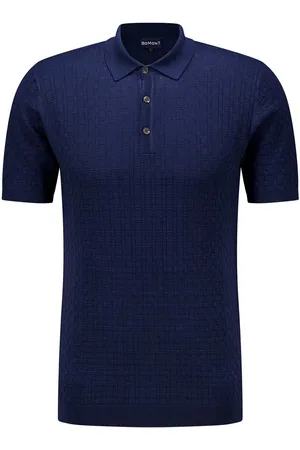 Bomont De polo is een casual herenpolo met een opstaande kraag en korte mouwen