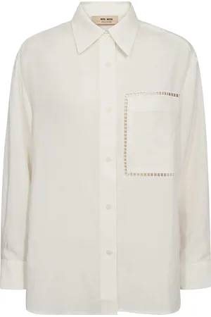 Mos Mosh Blouse Jova van is een casual blouse met een minimalistisch ontwerp