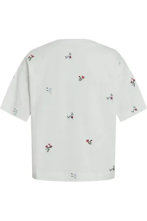 VILA De Top Monie Flower van is een stijlvol dames t-shirt met een subtiele bloemenprint