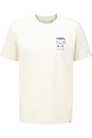 Revolution Het T-shirt Printed van combineert casual stijl met een ronde halslijn en korte mouwen