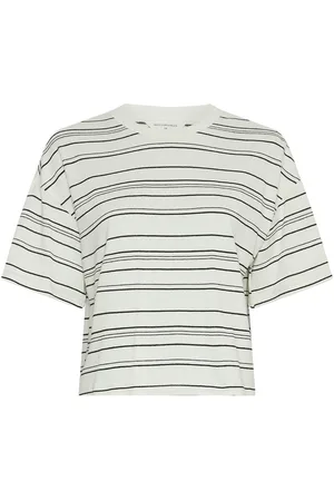 MSCH De T-shirt Jaxine Bahara van is een stijlvol t-shirt met een tijdloos streeppatroon