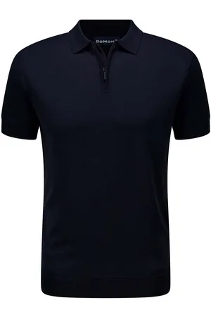 Bomont De Polo Dan van is een casual polo met een polokraag en ritssluiting