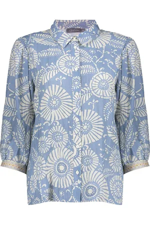 Geisha Blouse van , een casual dames blouse lm met een opvallend bloemenpatroon