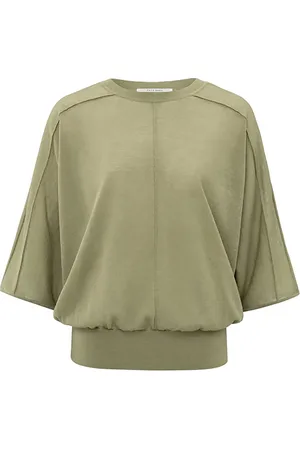 YAYA Transparent batwing sweater