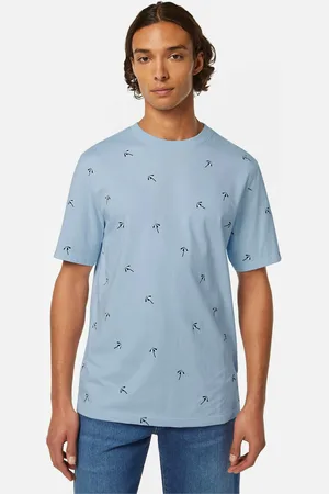 Scotch&Soda Het T-shirt Micro AOP van is een casual heren T-shirt met een all-over patroon
