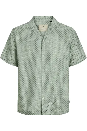 JACK & JONES De Overhemd Lincoln Print Resort van is een casual heren overhemd met een opstaande kraag