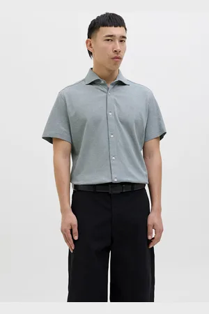 JACK & JONES Het Overhemd Alance van is een casual heren overhemd met korte mouw