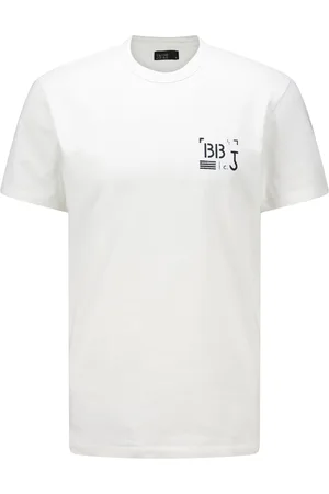 Butcher of Blue Het T-shirt Stencil van is een casual heren t-shirt met een ronde halslijn en korte mouwen