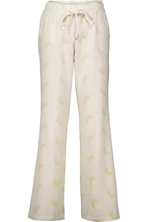 bloomings De broek van biedt een casual stijl met een elastische tailleband en koordsluiting voor comfort