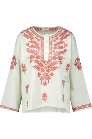 MAISON HOTEL De Blouse van is een bohemian dames blouse met een losse pasvorm