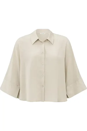 YAYA Cropped loose fit blouse