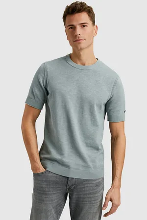 Cast Iron Het T-shirt van is een casual heren t-shirt met een ronde halslijn, regular pasvorm en korte mouwen