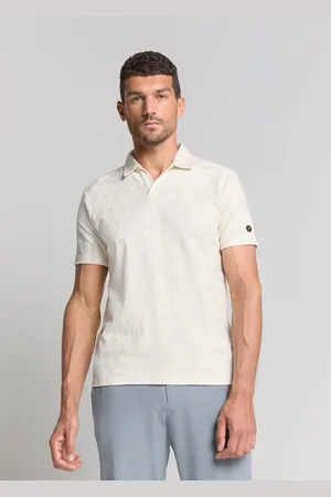 No Excess Deze polo van is een casual heren polo met een opstaande polokraag