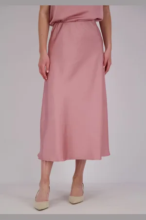 Neo Noir De Rok Bovary van is een stijlvolle maxi rok met een minimalistisch ontwerp en een effen patroon