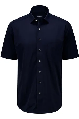Bomont Het overhemd is een casual heren overhemd met korte mouwen en een button down kraag