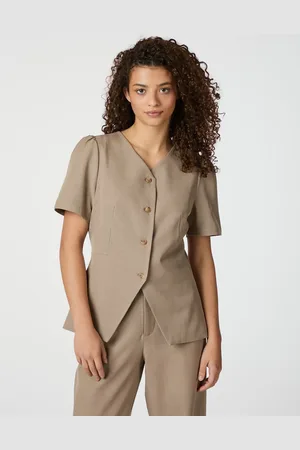 Neo Noir Jules structure blouse Bruin