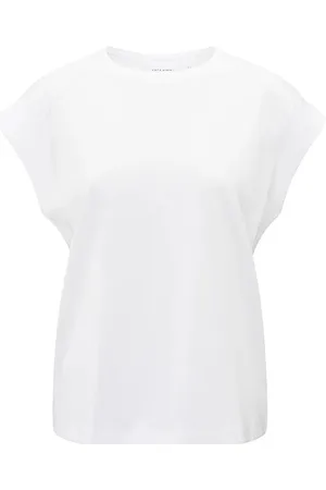 YAYA De top van is een minimalistische stijl en een ronde halslijn