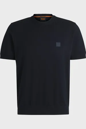 HUGO BOSS Het T-shirt Kanache van is een casual heren t-shirt met een ronde hals en een relaxed pasvorm