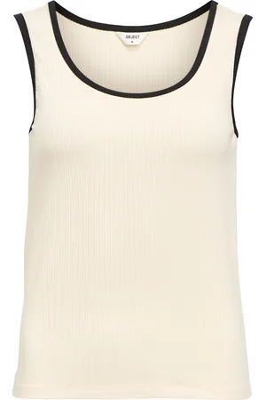 Object De Tanktop Jamie van is een casual katoenen top met een ronde halslijn en een regular pasvorm