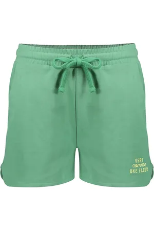 Geisha De Short sweat van is een casual dames short met een elastische tailleband en koordsluiting