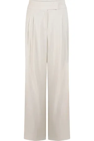 Aaiko De Pantalon Frederique van , een dames pantalon, biedt een minimalistische stijl met wijde pijpen en een effen patroon