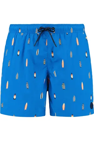 Shiwi Zwemshort van combineert een sportieve stijl met een grafisch patroon van surfplanken