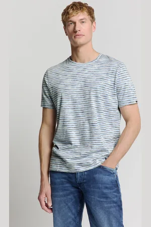 No Excess Het T-Shirt Crewneck Multi Coloured van is een casual heren t-shirt met een ronde hals en korte mouwen