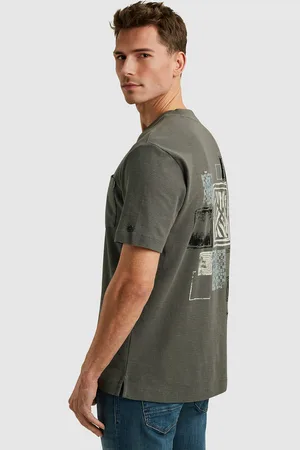 Cast Iron Het t-shirt van is een stijlvol heren T-shirt met een ronde hals en korte mouwen