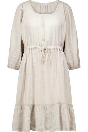 Sorbet De Jurk van is een casual dames jurken korte mouw met een elastische taille en koordsluiting