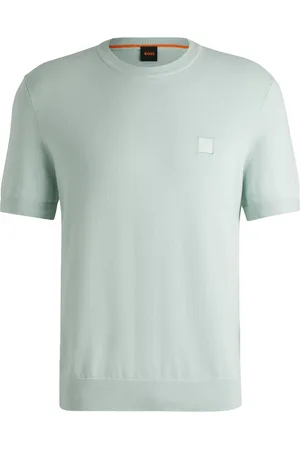 HUGO BOSS Het T-shirt Kanache van is een casual heren t-shirt met een ronde hals en een relaxed pasvorm