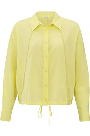 YAYA De blouse van is een casual blouse met een spreidkraag, knoopsluiting en lange mouwen met knoopmanchetten
