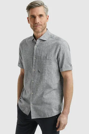 Vanguard Dit overhemd van is een heren overhemd met korte mouwen, voorzien van een button down kraag en een effen patroon