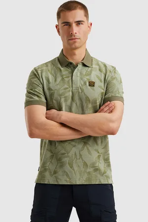 PME Legend™ De Polo Two Tone van is een stijlvolle heren polo met een opstaande kraag en polokraag