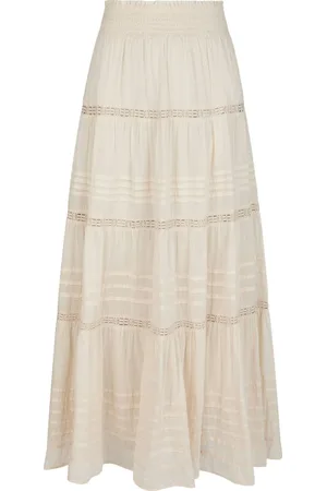 Neo Noir Rok Felicia s Voile van is een bohemian maxi rok met een elastische taille, perfect voor een stijlvolle en comfortabele look