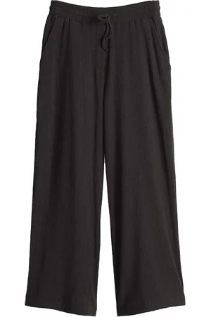 Opus De broek van is een casual lange broek met een elastische taille en een handig koord