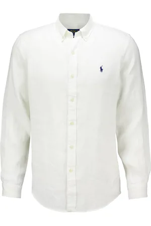 Ralph Lauren Het overhemd van is een casual heren overhemd met een button down kraag, knoopsluiting, lange mouwen en zakken op de voorzijde
